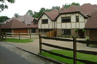 Two detached new build houses in Badgers Mount, Sevenoaks, Kent
