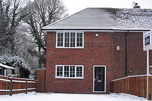 New terrace house development in Bromley