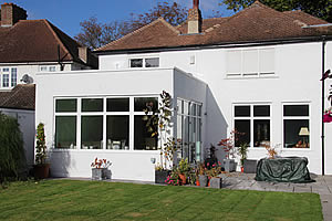 Conversion of double garage in Chislehurst